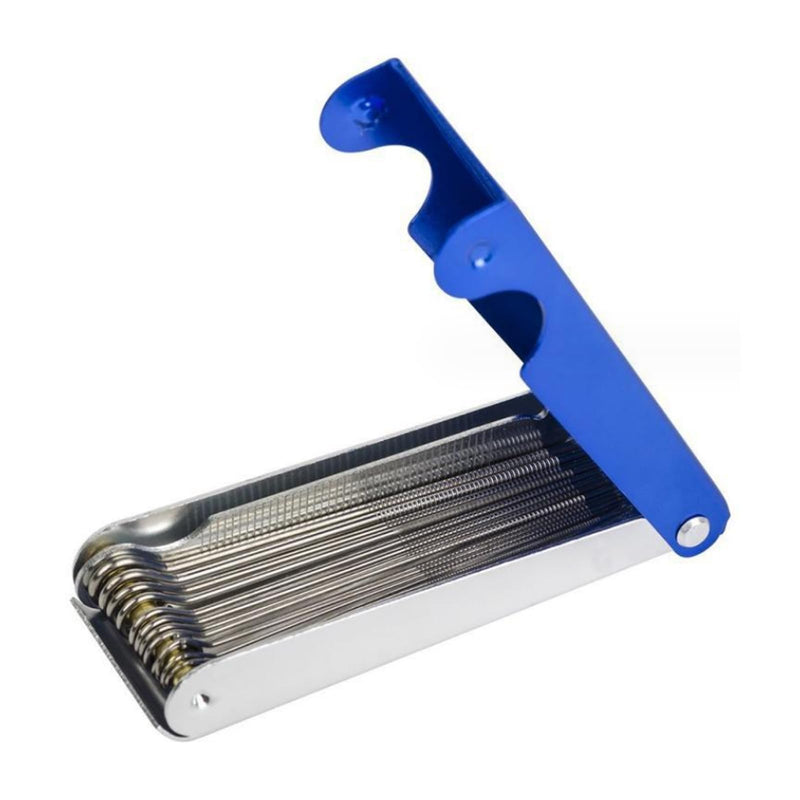 [AUSTRALIA] - Blue Needle File Set Luthier Sperrins Guitar Nut Slotting File Saw Rods Slot Filing Set Needle File Set Replacement Tools Tip Cleaner Files Guitar Tools Instrument Accessories 