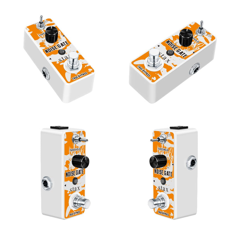 Stax Noise Gate Pedal Noise Killer Guitar Pedal Noise Suppressor Effect 2 Modes for Electric Guitar and Bass True Bypass.