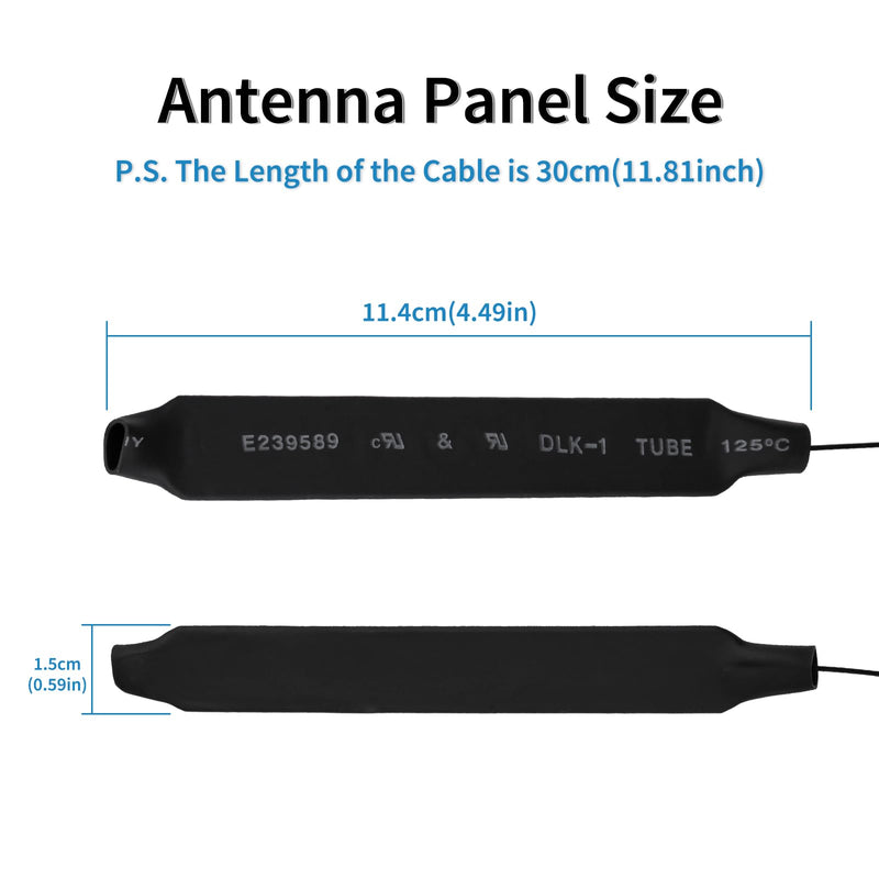 Eightwood Dual Band Internal WiFi Antenna for M.2 NGFF WiFi Card | 2.4GHz 5GHz Antenna with 11.8in Cable for M.2 NGFF WiFi Card Desktop PC Computer