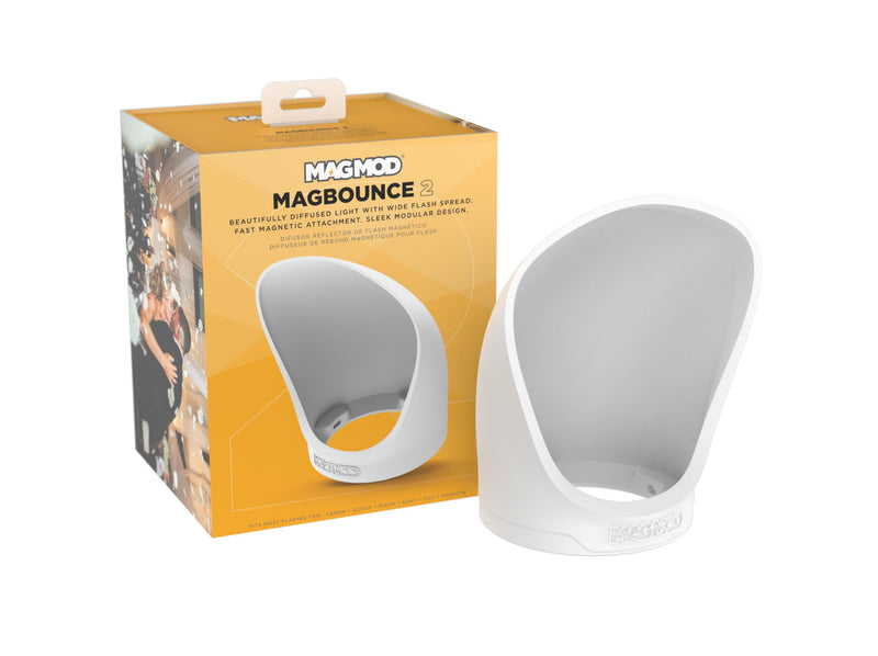 [AUSTRALIA] - MagBounce 2 Flash Modifier by MagMod | Photography Lighting Bounce Modifier | Magnetic Light Diffuser Attachment | Lightweight Light Control | Light Diffuser 