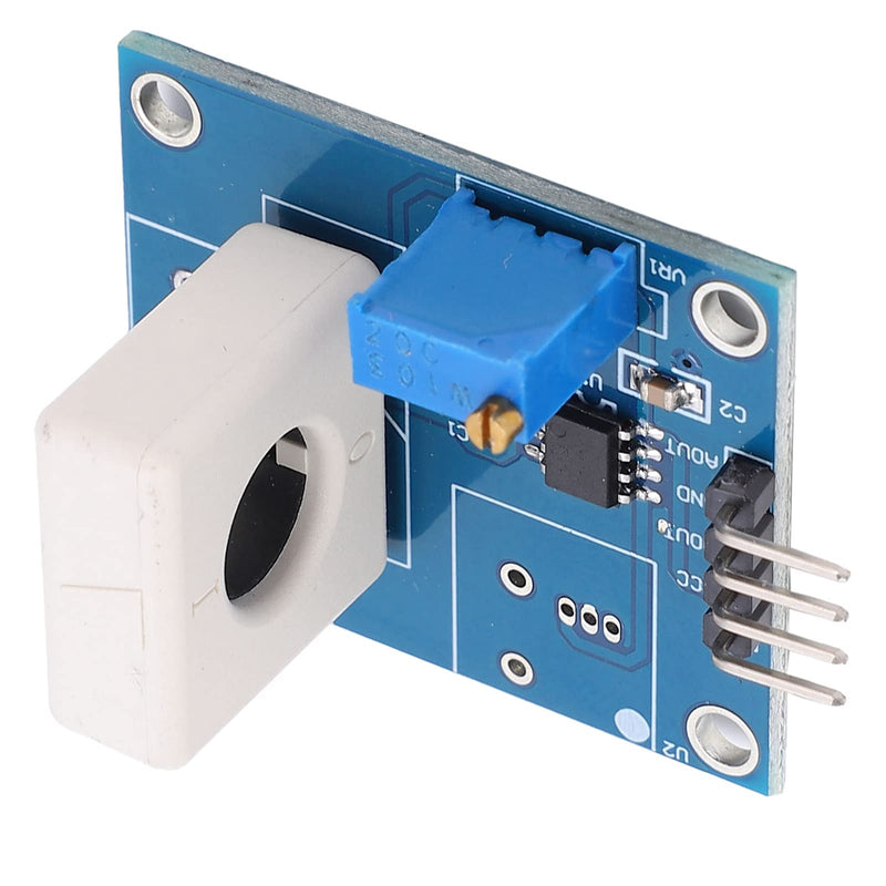 Hall Current Detection Sensor Module DC 5V 35A WCS1800 Short Circuit Overcurrent Protection Detector with Overcurrent LED Signal Display