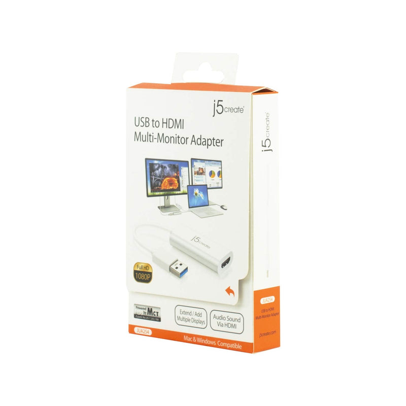 j5create USB Type-A to HDMI Display Adapter + USB C to USB Type-A Adapter (JUA254 + JUCX15X2)