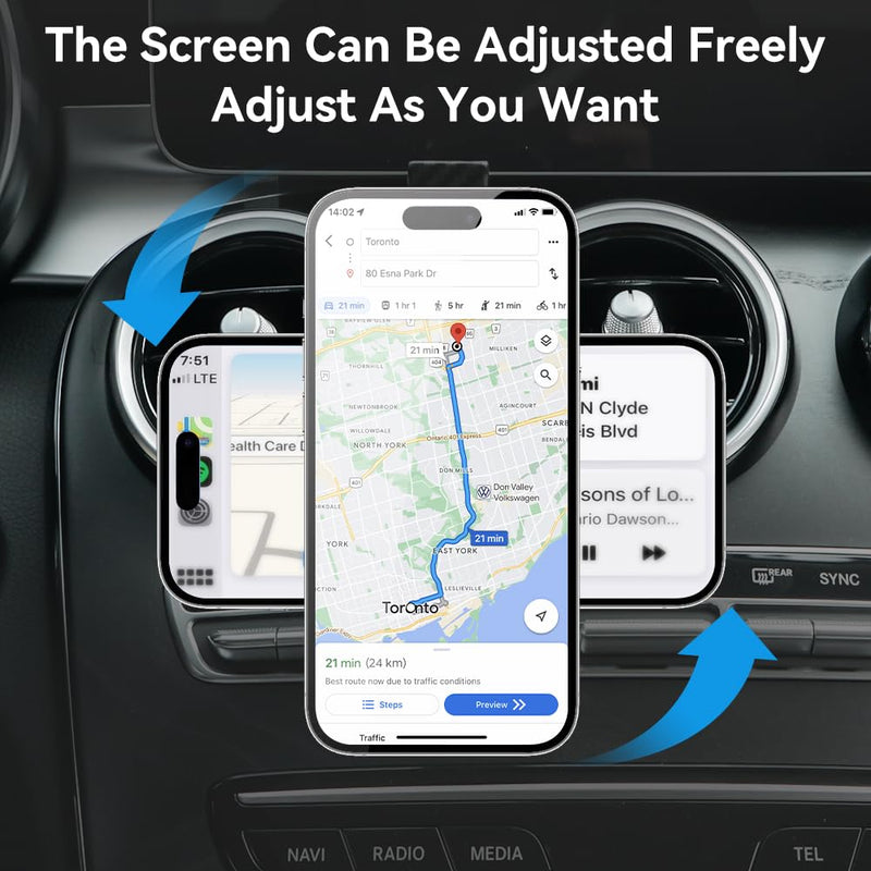 Car Phone Holder Fit for Benz C-Class 2019-2022,Air Vent Phone Holder,【Hands-Free】 Fit for Magsafe Magnetic Stand for iPhone 15 14 13 12 Pro Max Plus Mini, MagSafe Case, All Phones