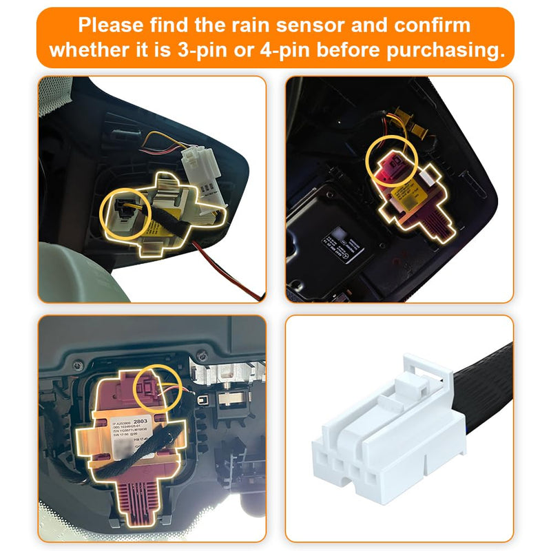 Dash Camera Power Adapter (4-Pin) for Mercedes Benz, LED Display USB Power Source, Easy to Install, 5V 12V Output, for Dash Cam, Radar, D3-023 4-Pin