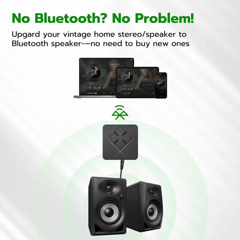 [AUSTRALIA] - Ultrbeka 2026 Bluetooth 6.0 Receiver for Home Stereo with 3.5mm/RCA, Bluetooth Adapter for Stereo Receiver, Amplifier, Speaker, HiFi Black 