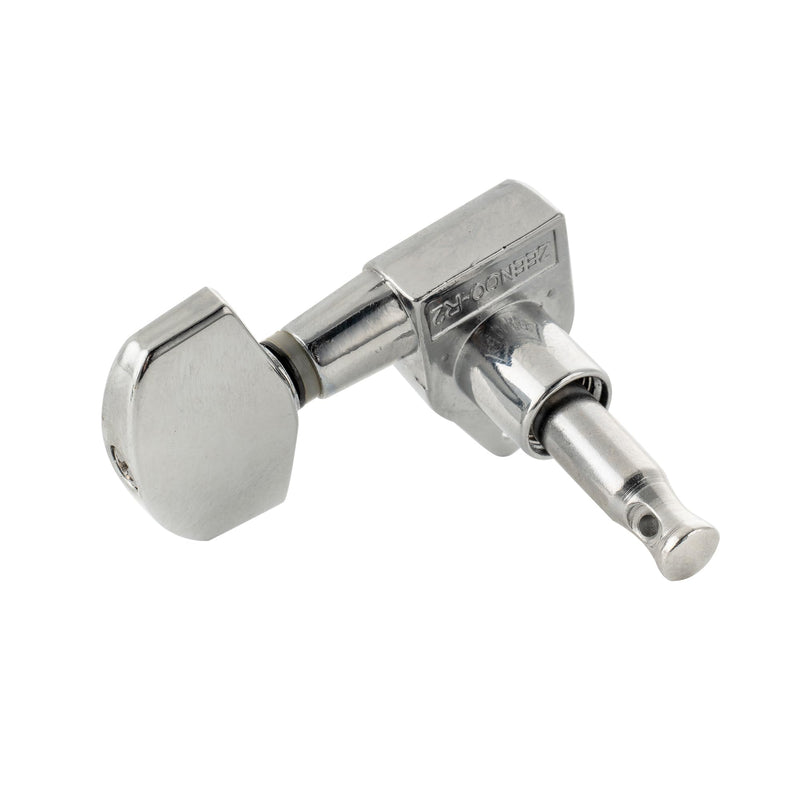 [AUSTRALIA] - Musiclily Pro R15J 3R3L 15:1 Ratio Full Sealed Machine Heads Tuners Tuning Pegs Keys with Big Hex Button Right Angle Screw for Acoustic Electric Guitar, Chrome 3R3L Chrome 