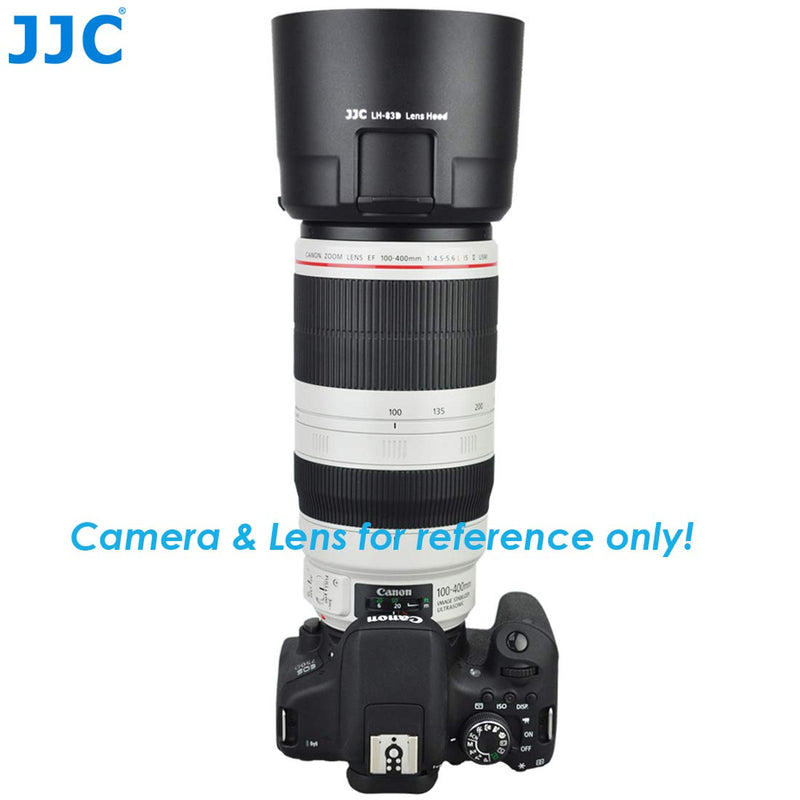JJC LH-83D Dedicated Bayonet Lens Hood, Compatible with CANON EF 100-400mm f/4.5-5.6L IS II USM Lens, 100 400mm IS II USM Lens Hood, Filter Access Window for CPl ND Adjust, ET83D, replace ET-83D Hood