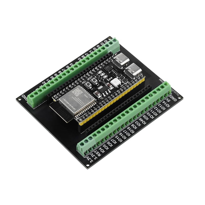 [AUSTRALIA] - Pack of 2 for ESP32 Expansion Board, 1 in 2 Microcontroller Development Board Compatible with 44Pin for ESP32 S3 N8R2 N16R8 Development Board 2 x expansion board 