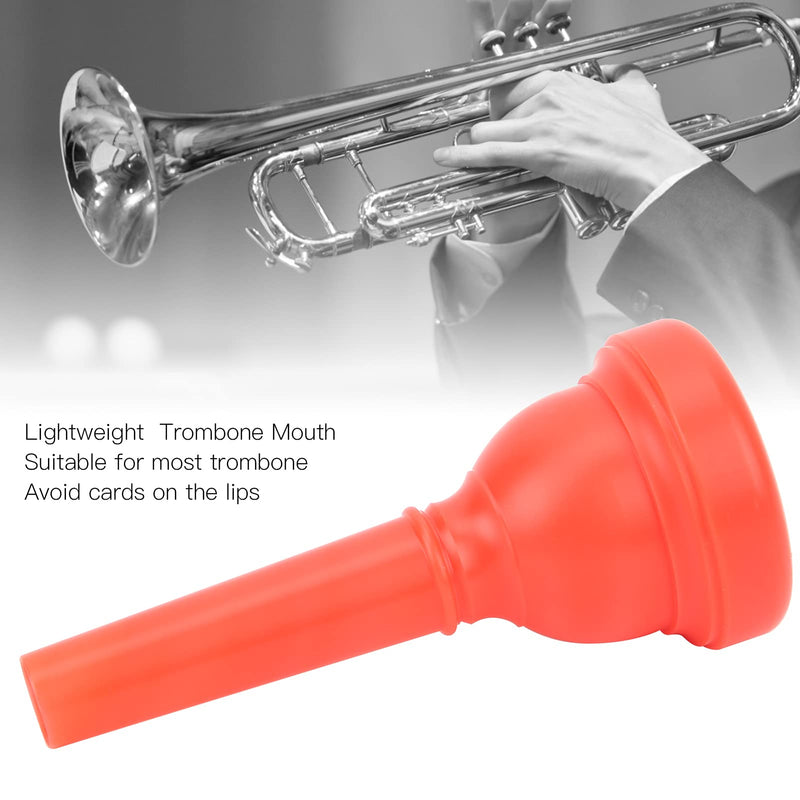 Trombone Mouthpiece ABS Trombone Mouth Trombone Player Beginners Instruments Accessories MT‑22(red)