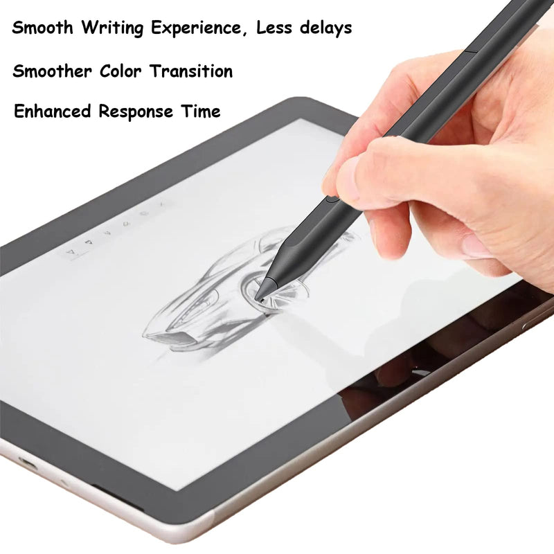 MPP 2.0 Tilt Pen Compatible with HP Rechargeable MPP 2.0 Tilt Pen,Black | Touch Screen Devices with Magnetic Barrel,4096 Level Pressure and Palm-Rejection,3J122AA
