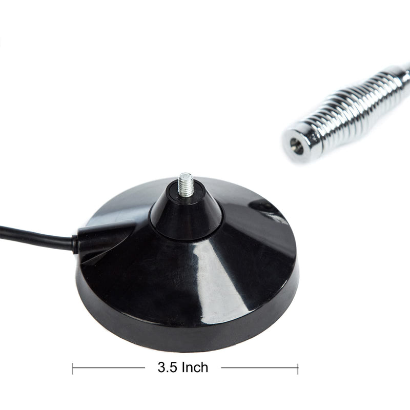CB Antenna 28 inch 27 Mhz CB Radio Antenna Full Kit with Heavy Duty Magnet Mount Mobile/Car Radio Antenna Compatible with President Midland Cobra Uniden Anytone by LUITON Cb Antenna