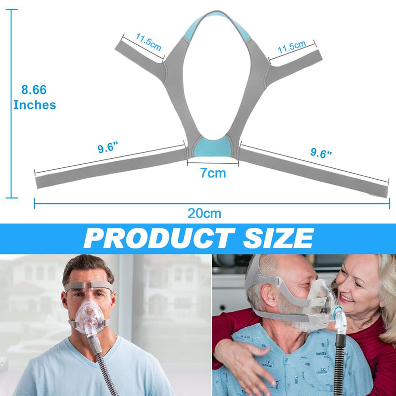 Headgear CPAP F20 Headband Compatible with Resmed Airfit F20 CPAP Mask CPAP Mask Accessories Unisex CPAP Replacement Headband (Mask Not Included)