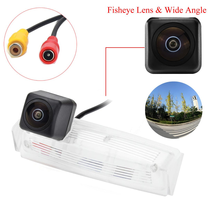AHD1080P Backup Camera for Lexus IS200 IS300 ES300 ES330 GS300 GS400 GS430 LS430 HS250h CT200h Toyota Vios/Yaris Sedan Prius, License Plate Light Replacement, Night Vision, Wide Angle, HD, IP69