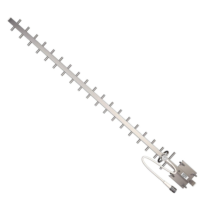 TP513 Yagi WiFi Antenna 2.4GHz (17dBi) Outdoor Directional Signal (H:25° V:24°) Long Distance Range (High-Gain Weatherproof) Wireless Network (Pole Mount) N-Female Pigtail Connector | Long distance weatherproof wireless network antenna w/ high-gain (17...