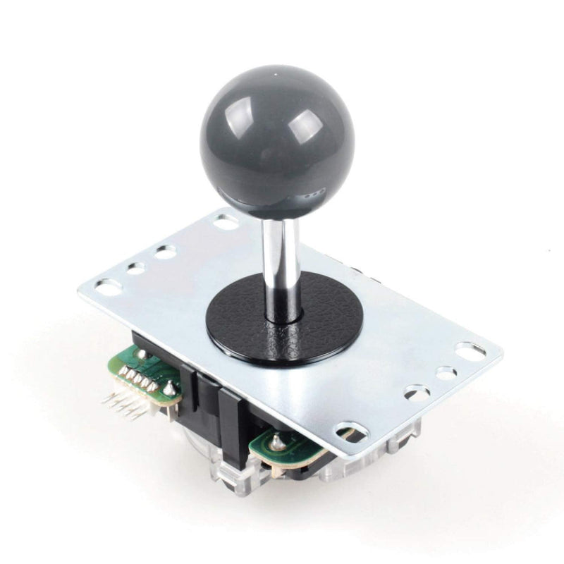 SANWA JLF-TP-8YT Original Joystick Gray - for Arcade Jamma Game 4 & 8 Way Adjustable, Compatible with Catz Mad SF4 Tournament Joystick (Gray Ball Top) S@NWA