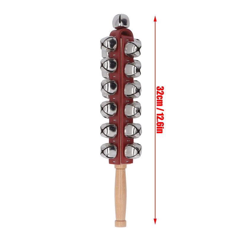 Tnfeeon Jingle Stick, Musical Instrument Wooden Handle Toy for for Kindergarten