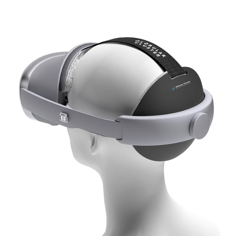 Globular Cluster CMGXR Comfort Mod Compatible with Galaxy XR | Soft & Enlarged Forehead/Rear Pads with Optional Top Strap, Sweatproof & Breathable Replacement Pad Kit