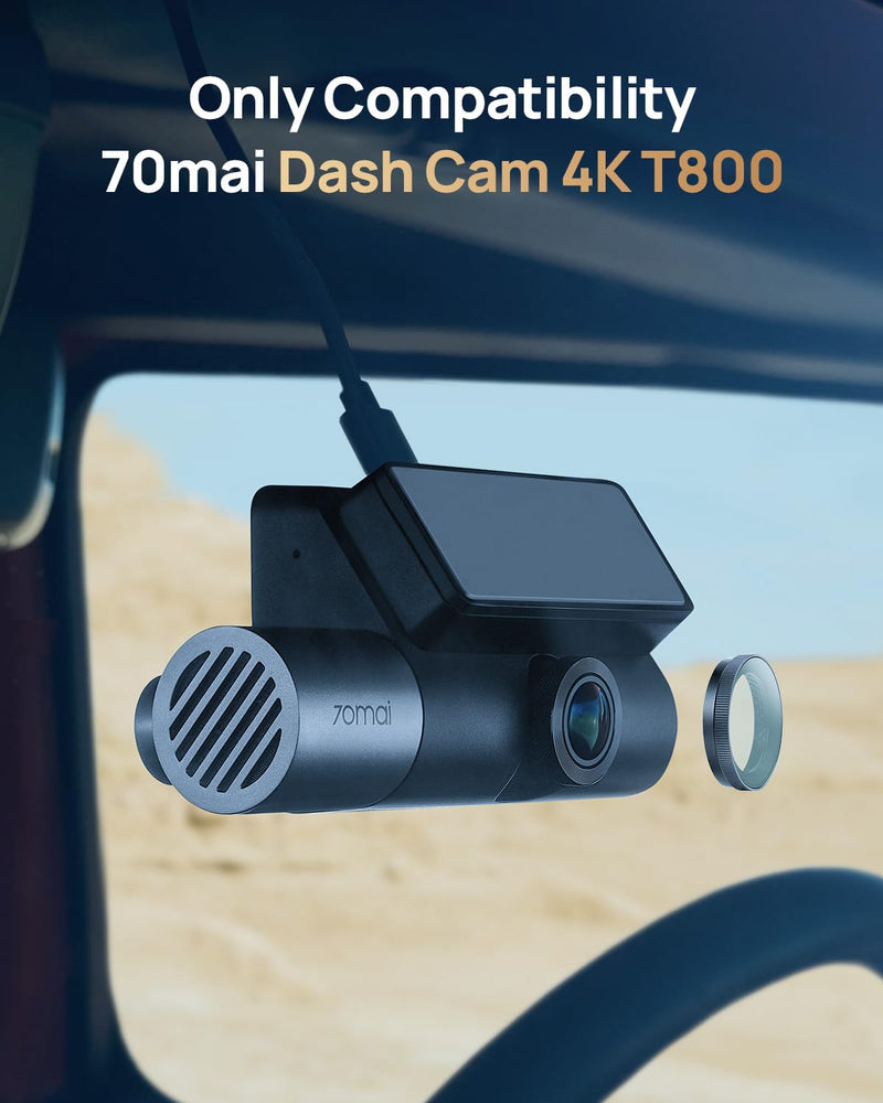 CPL Filter for 70mai T800&T800E Dash Cam, Anti-Glare Polarizing Lens with Snap-On Design, Scratch-Resistant & Enhance Clarity.