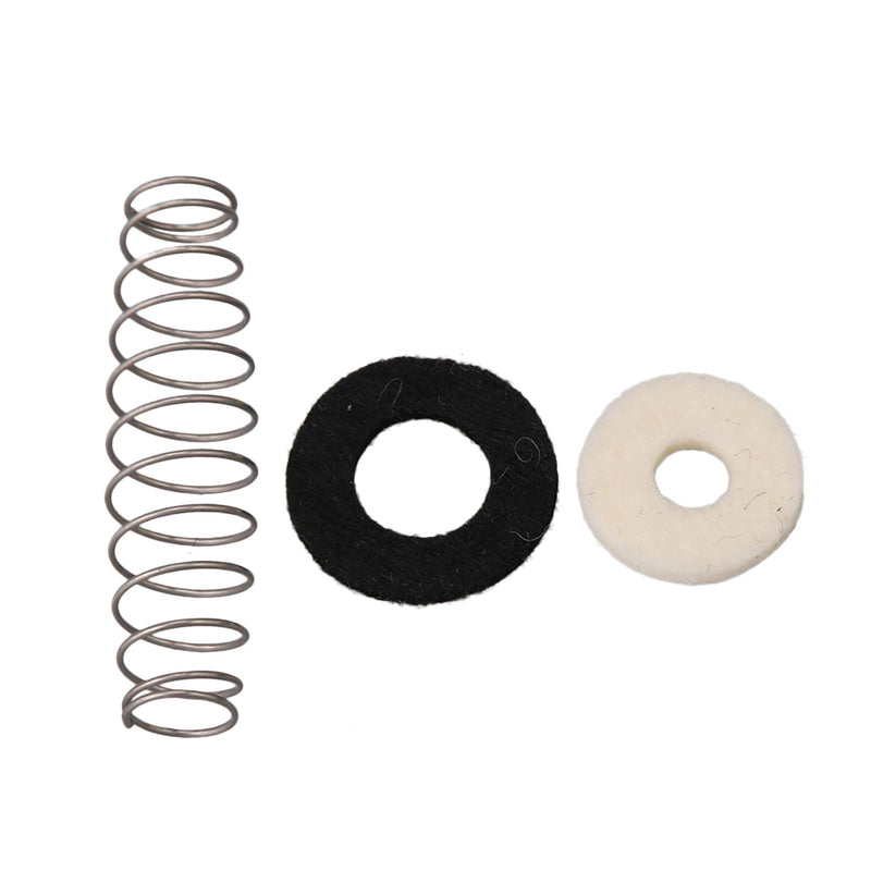 Lovermusic Trumpet Repair Kit Trumpet Finger Buttons Valve Cover with Felts Rubber Rings Cork Pads Pack of 36