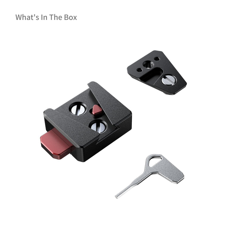 [AUSTRALIA] - SMALLRIG V-Lock Mount Plate Kit, Mini V Mount Battery Plate with 1/4"-20 Threaded Holes, Quick Release and Lightweight for V-Mount Battery, Monitors, Magic Arms 1/4"-20 Hole 