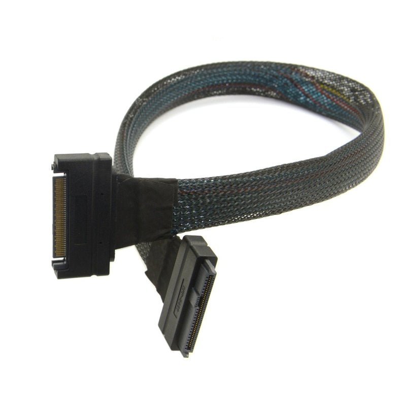 JSER U.2 U2 SFF-8639 NVME PCIe SSD Cable Male to Female Extension 50cm 68pin
