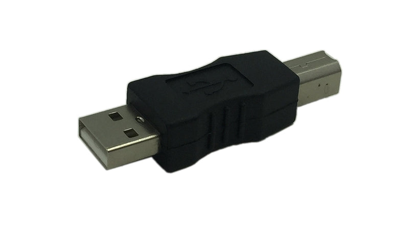 CERRXIAN USB Type A Male to USB Type B Male Connector Converter Adapter (2Pack)