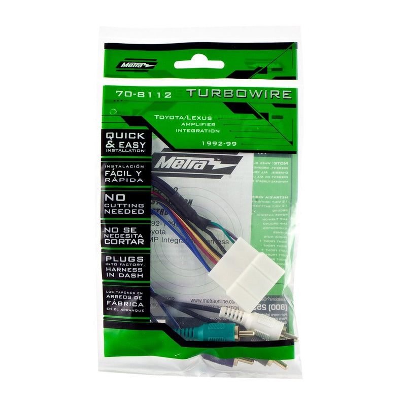 Metra Double DIN Installation Kit (95-8157B) and Radio Wiring Harness for Toyota (70-8112) Kit + Wiring Harness 70-8112 Standard Packaging