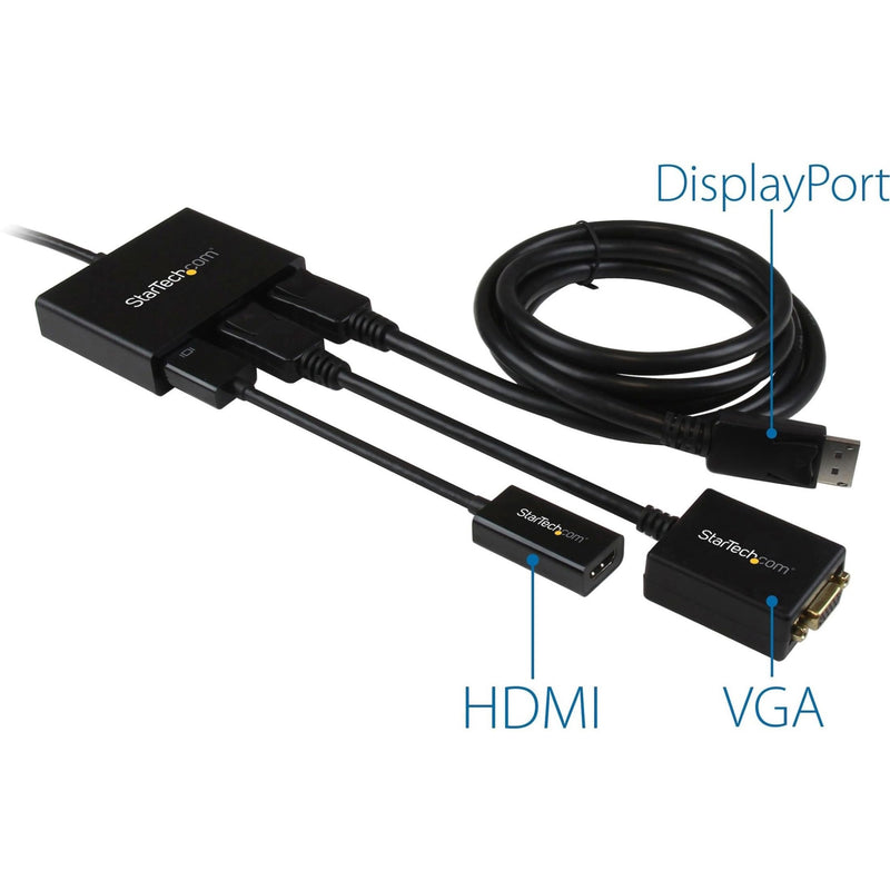 StarTech.com 3-Port DisplayPort 1.2 Splitter, DisplayPort to 3x DP Multi-Monitor Adapter, Dual 4K 30Hz and 1080p 60Hz Computer MST Hub, Windows Only (MSTDP123DP) 3x DP 1.2
