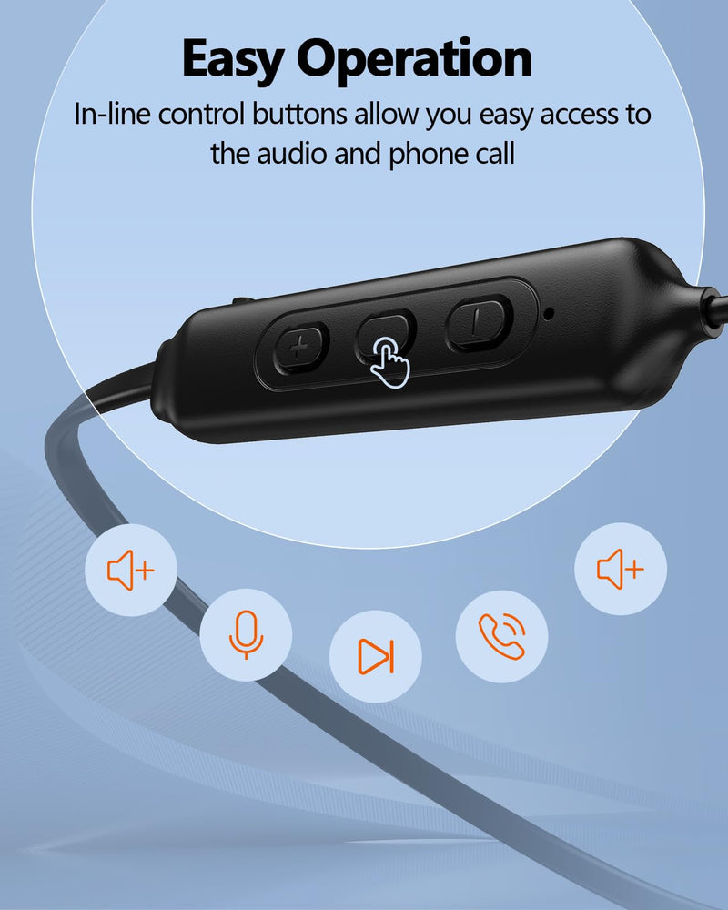 [AUSTRALIA] - NANAMI Earbuds, Update Bluetooth Wireless Headphones, IPX7 Waterproof, in-Ear Earphones with Mic, Magnetic Neckband, HiFi Stereo Deep Bass Noise Cancellation Headsets,18 Hours Playtime for Gym,Sports Black with red 