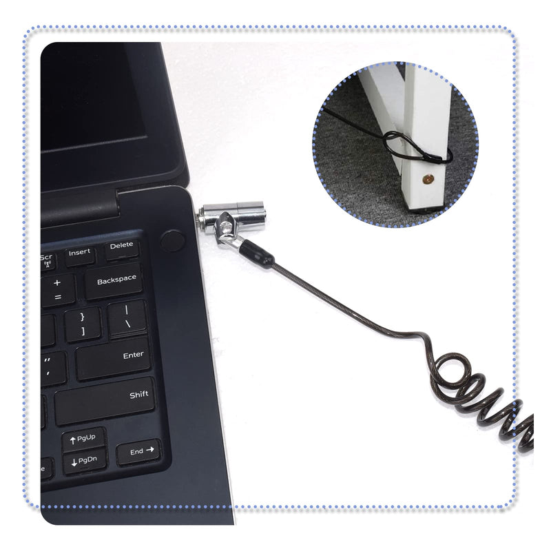I3C Laptop Lock for N17 Dell Laptop, Retractable Computer Cable Keyed Lock - 5.9ft Hardware Security Cable Lock Anti Theft For Dell or Alienware N17 Dell or Alienware Retractable lock