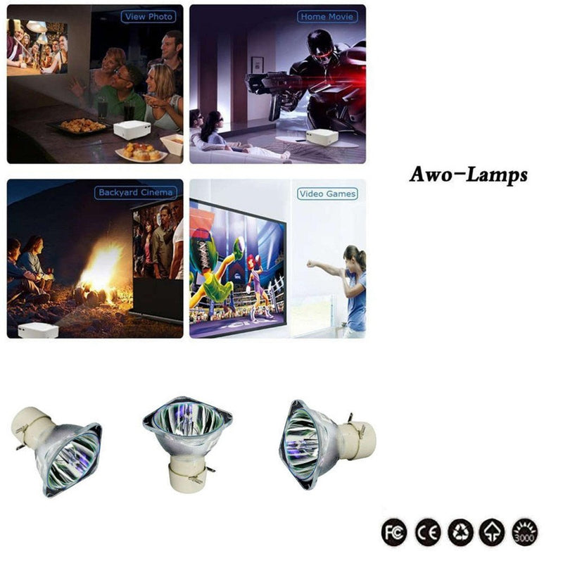 AWO Original Projector Lamp Bulb BL-FU260C / SP.72Y01GC01 / NP35LP / NP40LP for OPTOMA EH416,WU416,X416,DH400,DH401,DU380,W416 for NEC NP-V302H,NP-V332W,NP-V332X,V302H,V332W,V332X,VE303G,VE303XG