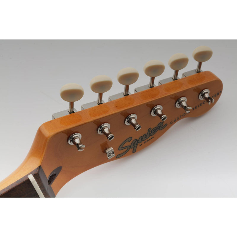 [AUSTRALIA] - Musiclily Pro Vintage 6-in-Line Guitar Tuners Split Shaft Machine Heads Tuning Pegs Keys Set for Squier Classic Vibe Fender Strat/Tele Style, Nickel with Off White Button 