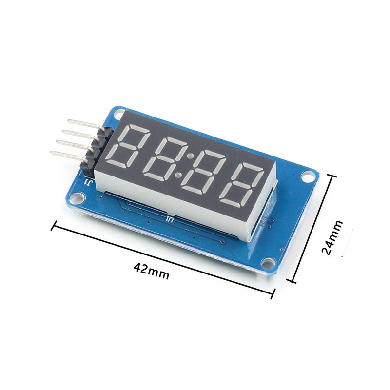0.36 inch 4-bit digital tube display module with LED display TM1637 driver chip LED display programmable tube clock display for ARDUINO display 7-segment red digital tube uno (3) 3