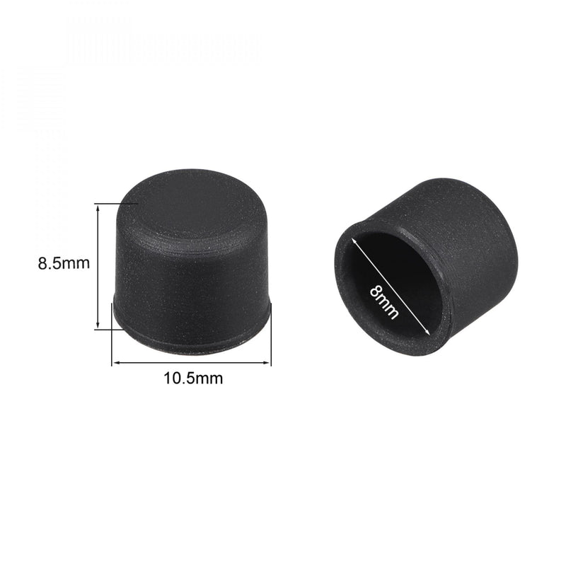uxcell Silicone RCA Port Anti-Dust Stopper Cap Cover Black 20pcs