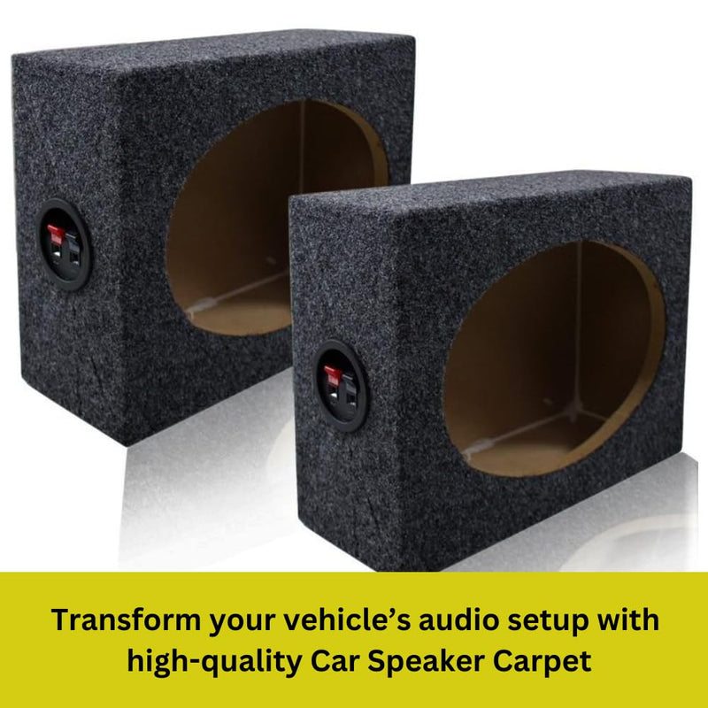 Speaker Box Carpet Car Sub Woofer Trunk Liner Felt Black Fabric for RV, Boat, Truck, Automotive Interior, Marine, Home Floor (40" x 40" Anthracite) 40" x 40" ANTHRACITE