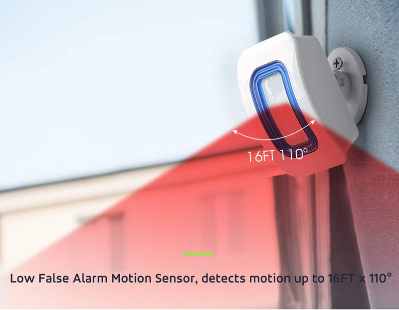 [AUSTRALIA] - Caregiver Pager Indoor Motion Sensor Alarm Room Bed Alarms and Fall Prevention for Elderly Dementia Patients/Mailbox Alert Device for Home (2 pager+1 sensor) 2 pager+1 sensor 
