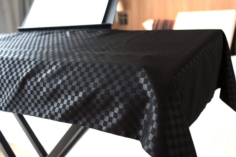 [AUSTRALIA] - Clairevoire Piano Keyboard Dust Cover for 61 Keys to 88 Keys, Electric Pianos Cover, Digital Pianos Cloth Protection, Lightweight and Adjustable Closure,Ebony Black, L - Keyboard Piano up to 61" x 21" [88keys] waterproof Ebony Black 