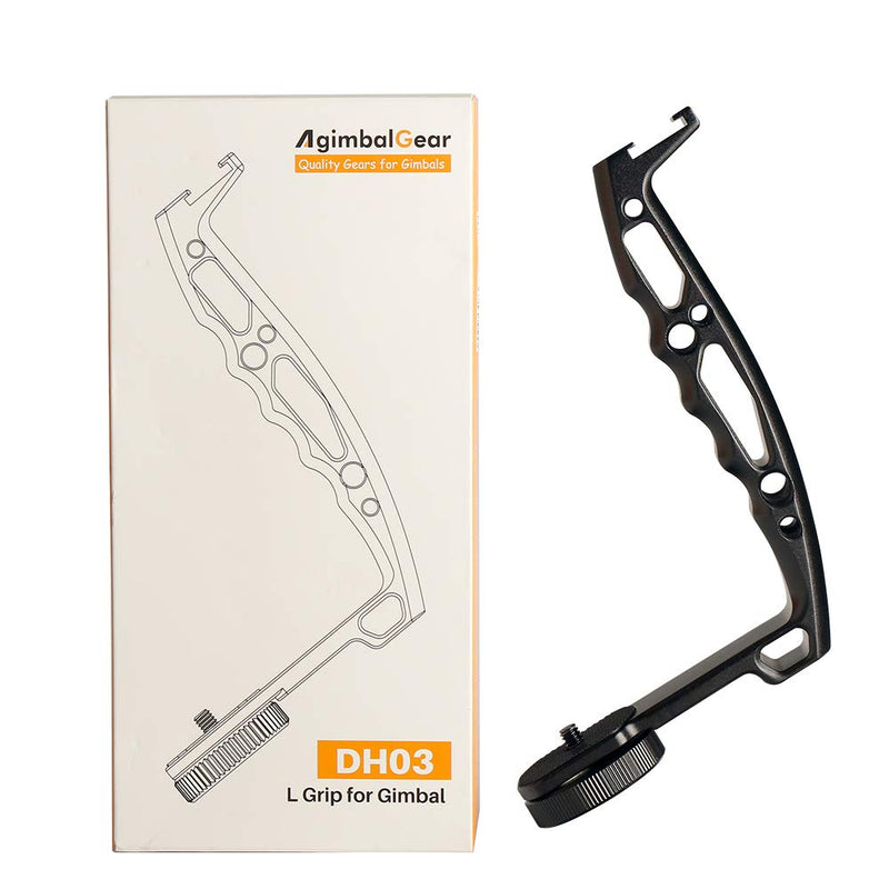 DH03 Handheld Gimbal Grip with Cold Shoe for Mounting Monitors, Microphones, LED Light etc Compatible with DJI Ronin-S, Ronin SC 2, Zhiyun Weebill LAB, Crane 2, Plus, Moza Air Mini Dual Grip