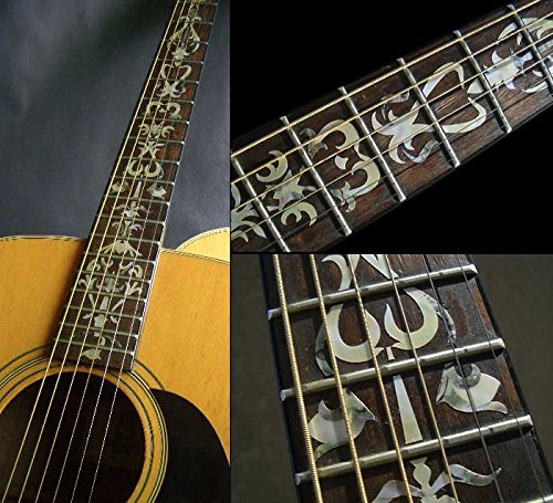 Jockomo Vine of Tree (White Pearl) Guitar Inlay Sticker white pearl