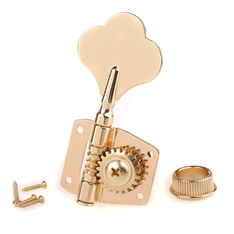[AUSTRALIA] - Musiclily Pro 4 In Line Open Gear Electric Bass Tuners Machine Heads Tuning Keys Pegs for Precision Jazz Bass, Gold Gold Color 