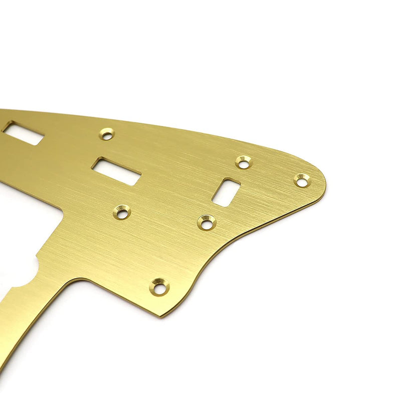 [AUSTRALIA] - Electric Guitar Pickguard Aluminum Vintage 60s Jazzmaster Style guitar Pickguard Scratch Plate for FD Squier Jazzmaster Electric Guitar parts (Gold) Gold 