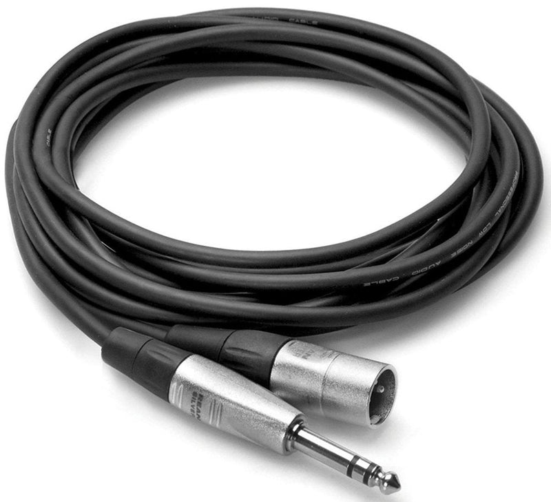 Hosa HSX-005 REAN 1/4" TRS to XLR3M Pro Balanced Interconnect Cable, 5 Feet