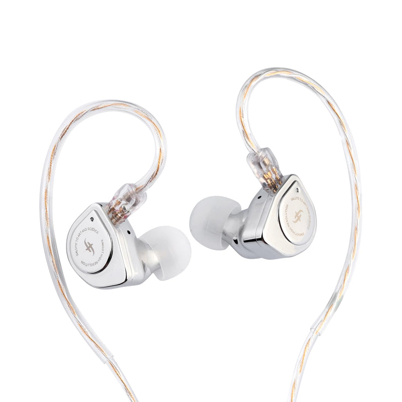 Linsoul SIMGOT EW200 in Ear Earphones + Tripowin Zonie Cable (2pin-0.78mm, 3.5mm, Grey)