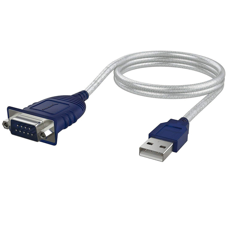 Sabrent USB 2.0 to Serial (9-Pin) DB-9 RS-232 Converter Cable, Prolific Chipset + 22AWG 3 Feet USB 3.0 Extension Cable