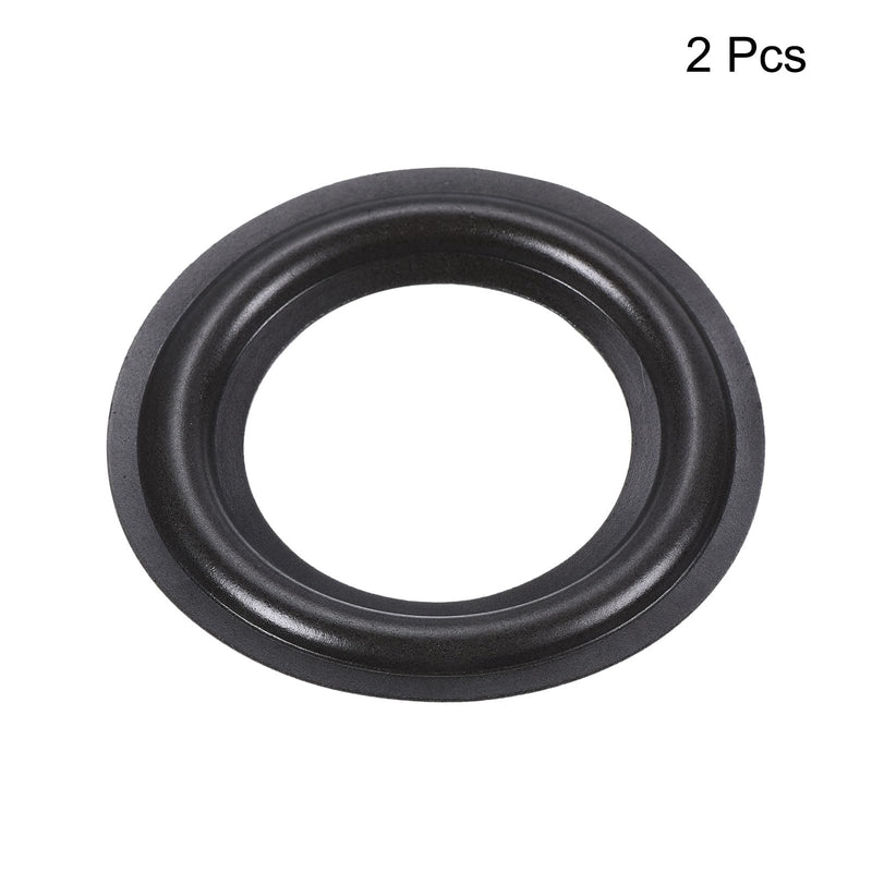 MECCANIXITY Rubber Speaker Foam Edge Surround Rings 2.5 Inch 39mm x 66mm Perforated Subwoofer Rings Replacement Parts for Speaker Repair or DIY Dark Green 2 Pcs