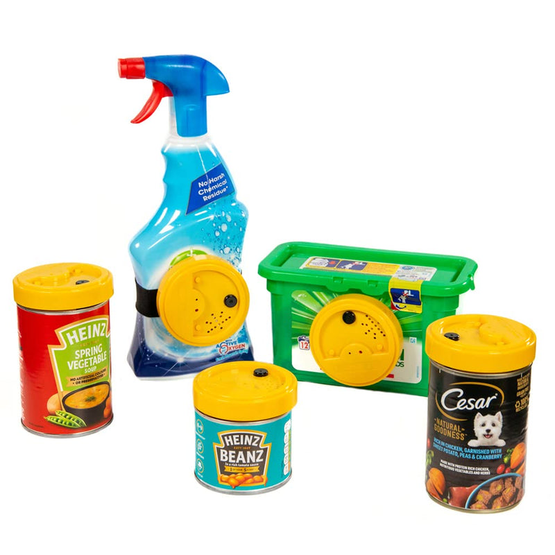 [AUSTRALIA] - Talking Products, Talking Tins Voice Recordable Sound Buttons, 20 Seconds Recording, Yellow, Pack of 3. Ideal Dementia Aid for Independent Living and Educational Activities pkg of 3 