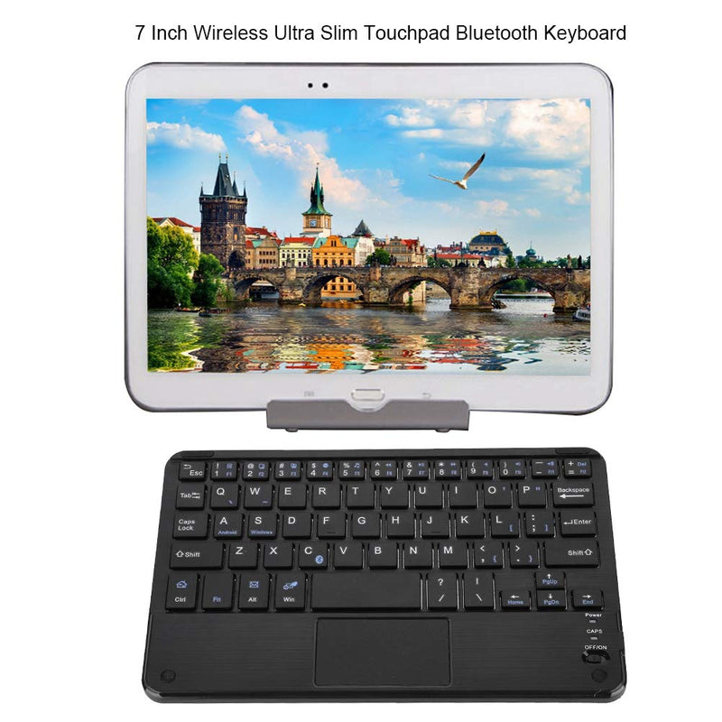 Wireless Keyboard, Portable Universal 7inch Wireless Bluetooth Keyboard with Touchpad for Tablet/Mobile Phone/PC, Compatible for Windows for Android