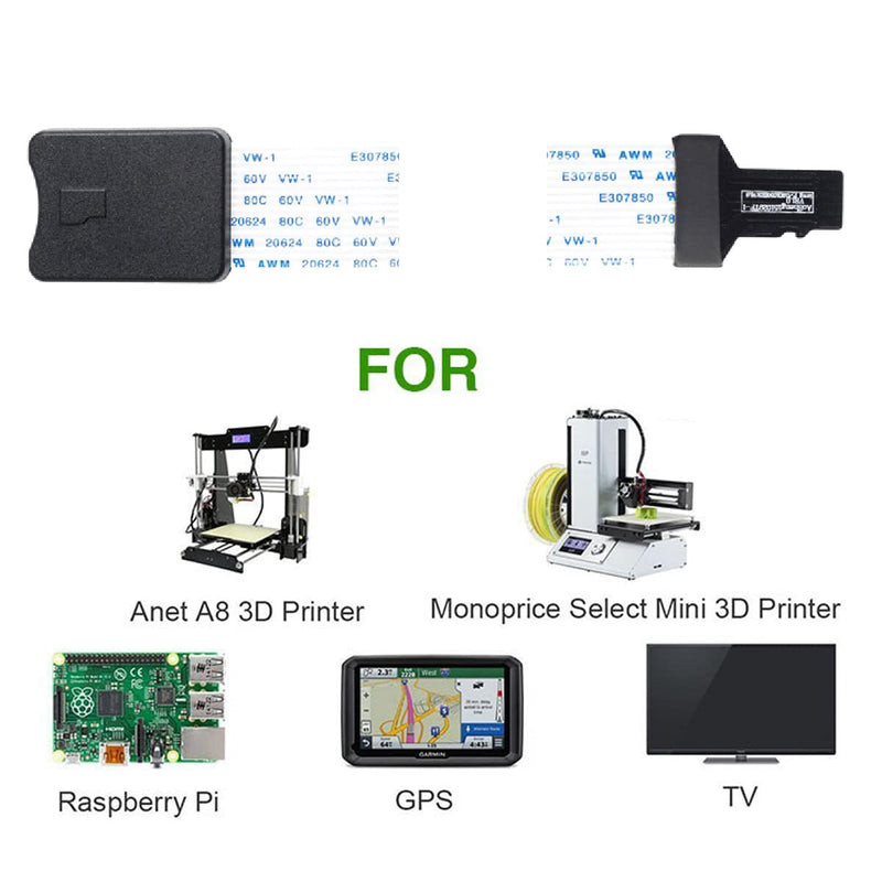 [AUSTRALIA] - NFHK Micro-SD TF Memory Card Kit Male to TF Female Extension Soft Flat FPC Cable Extender 25cm 
