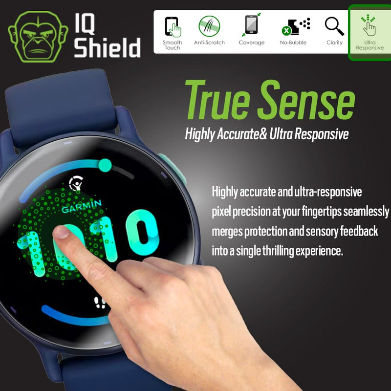 IQShield Screen Protector Compatible with Garmin Vivoactive 5 (6-Pack) Anti-Bubble Clear Film