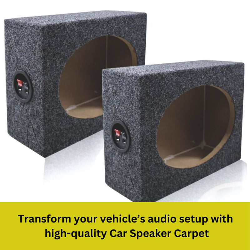 [AUSTRALIA] - 40" x 40" Speaker Box Carpet Car Sub Woofer Trunk Liner Felt Black Fabric for RV, Boat, Truck, Automotive Interior, Marine, Home Floor (Grey) 40" x 40" GREY 